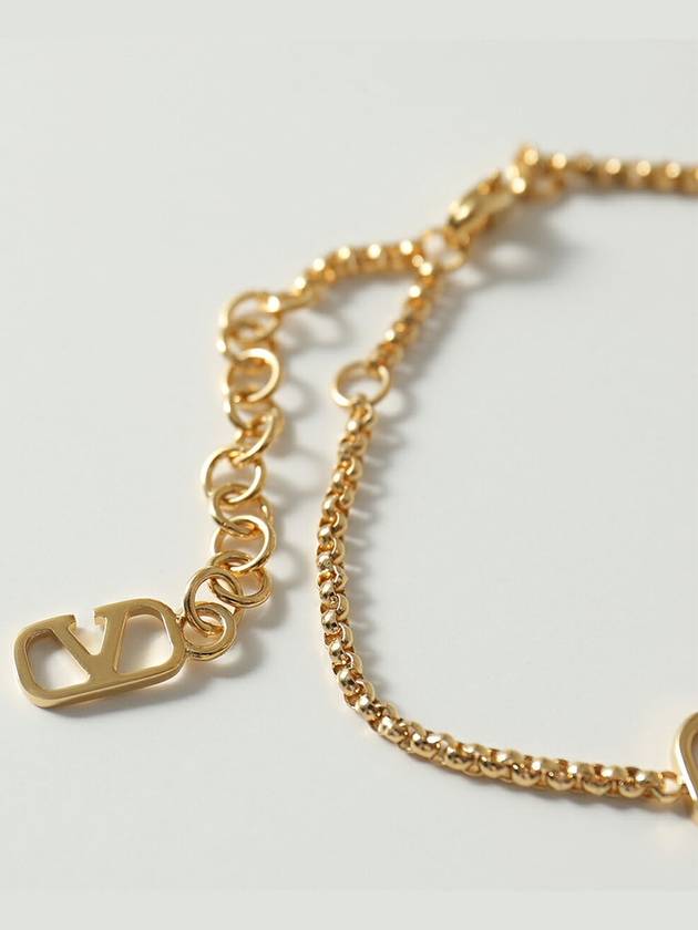 V Logo Signature Chain Bracelet Gold - VALENTINO - BALAAN 7