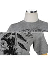 Girl Scout Printing Short Sleeve T-Shirt Grey - DSQUARED2 - BALAAN 5