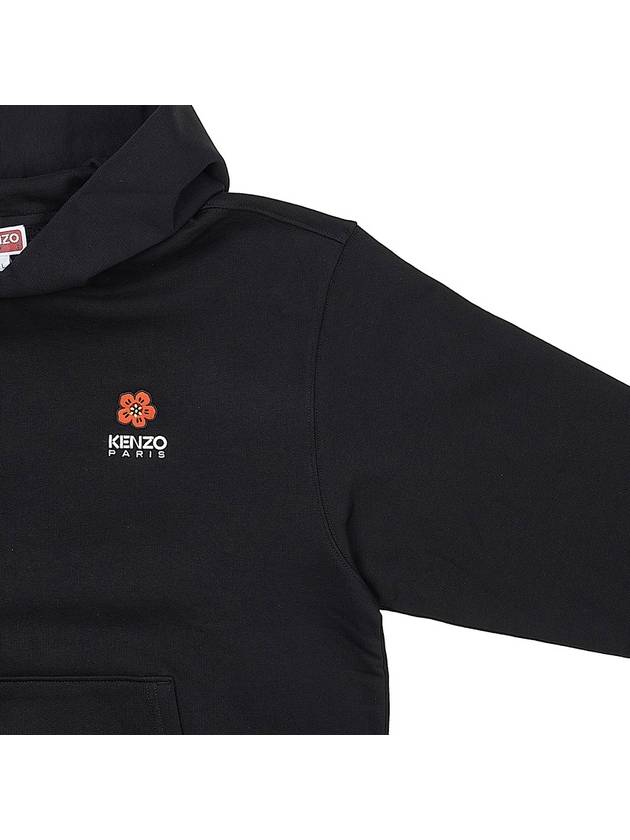 Boke Flower Crest Cotton Classic Hoodie Black - KENZO - BALAAN 5