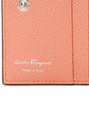 Gancini Compact Half Wallet Coral - SALVATORE FERRAGAMO - BALAAN 9