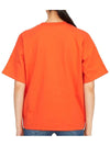 Double Layer Cotton Short Sleeve T-Shirt Orange - BOTTEGA VENETA - BALAAN 5