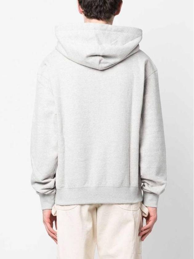 Logo Patch Cotton Hoodie Grey - JIL SANDER - BALAAN 3