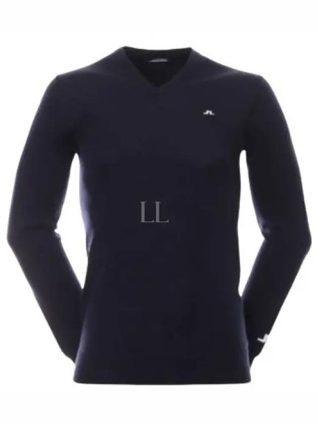 Lymann V Neck Knit Top Navy - J.LINDEBERG - BALAAN 2