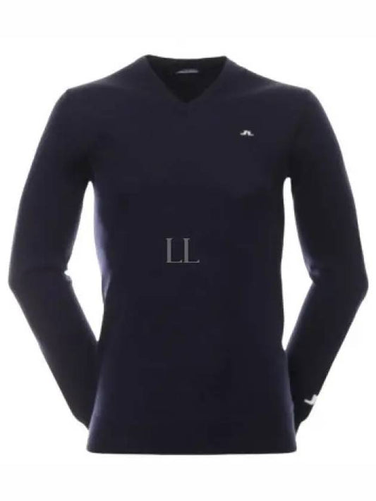 Golf Lymann V Neck Knit Top Navy - J.LINDEBERG - BALAAN 2