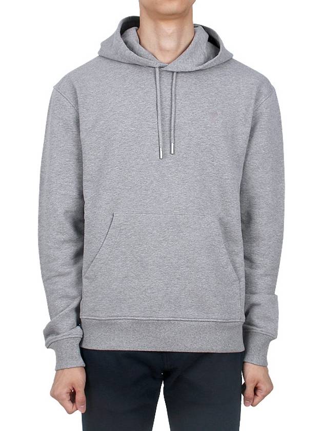 Mini Heart Logo Hoodie Heather Grey - AMI - BALAAN 3