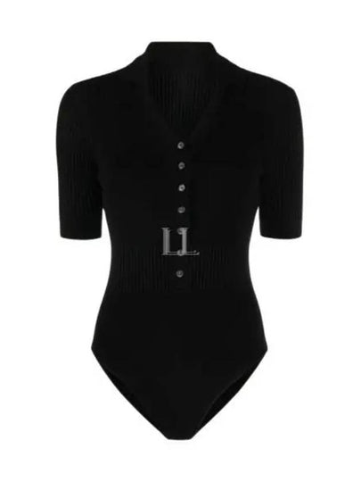 Le Body Yauco Polo Bodysuit Black - JACQUEMUS - BALAAN 2