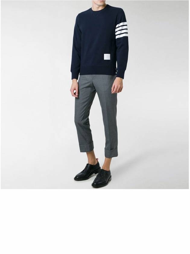 4 Bar Loopback Jersey Sweatshirt Navy - THOM BROWNE - BALAAN 4