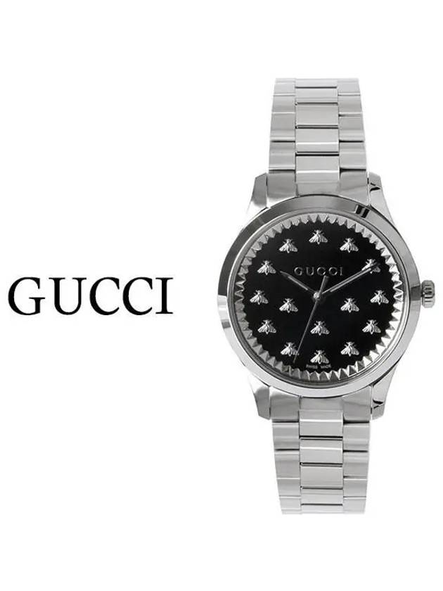 G Timeless Bee 32mm Steel Watch Silver - GUCCI - BALAAN 2