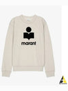 Mikoy Big Logo Cotton Sweatshirt Ecru - ISABEL MARANT - BALAAN 2