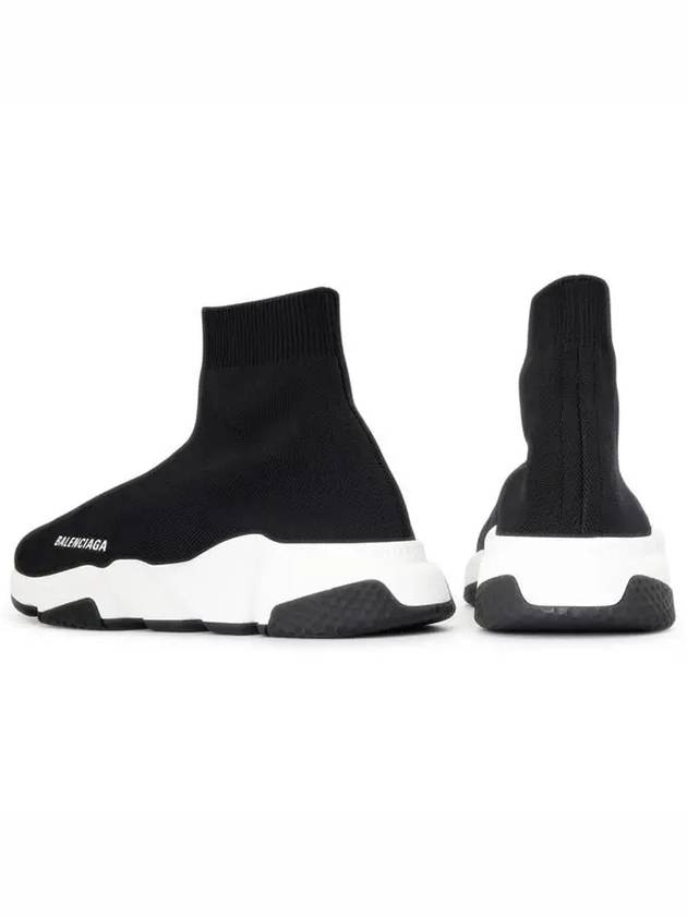 Speed Trainer  High Top Sneakers Black White - BALENCIAGA - BALAAN 5