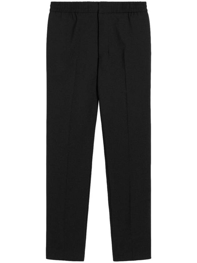 Banding Waist Wool Slacks Black - AMI - BALAAN 2