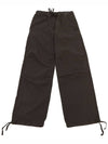 Drawstring Washed Cotton Track Pants Phantom - GANNI - BALAAN 2