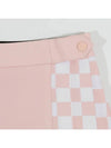 Drew Check Pleated Skirt DF32SK06LIGHT PINK - DRUH GOLF - BALAAN 3