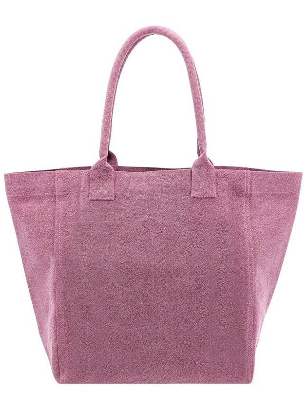 Yenky Logo Washed Cotton Tote Bag Pink - ISABEL MARANT - BALAAN 9