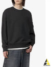 Cotton Diagonal Fleece Lens Sweatshirt Black - CP COMPANY - BALAAN 2