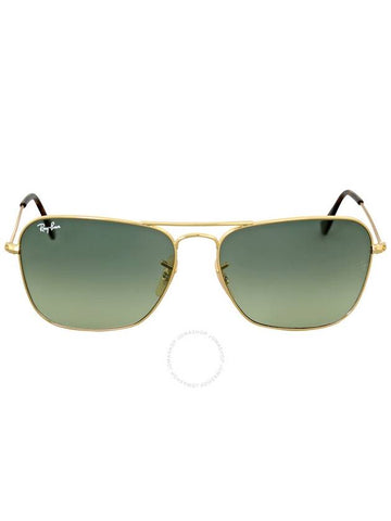 Ray Ban Caravan Grey Gradient Square Unisex Sunglasses RB3136 181/71 58 - RAY-BAN - BALAAN 1