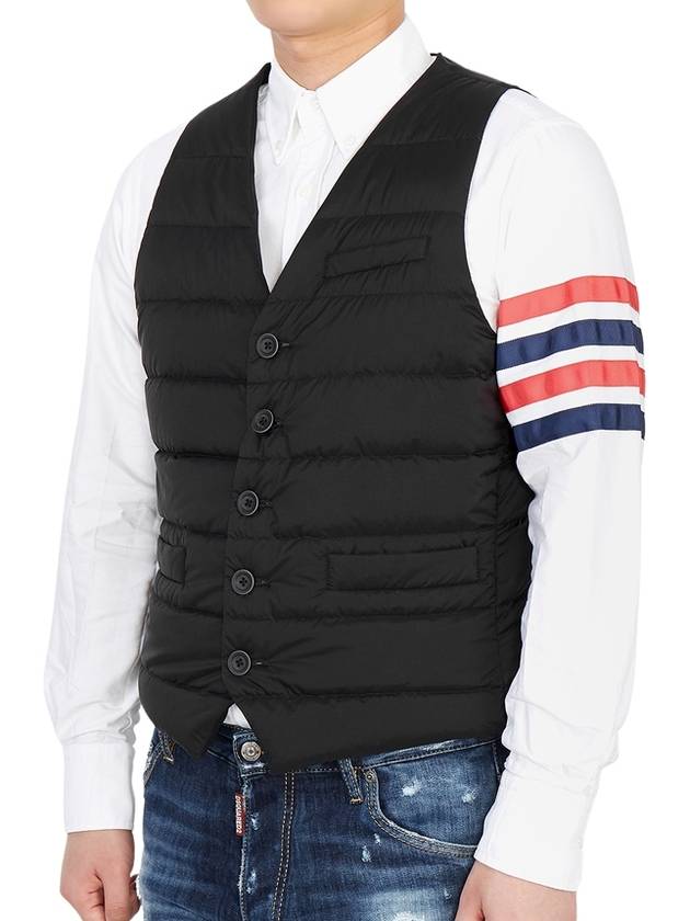 Button-Up Padded Vest Black - HERNO - BALAAN 5