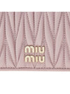 Matelasse Nappa Leather Card Wallet Pink - MIU MIU - BALAAN 7