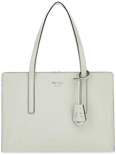 Re-Edition 1995 Brushed Leather Medium Handbag White - PRADA - BALAAN 2