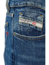 Destructive Slim Fit Jeans Blue - DIESEL - BALAAN 5