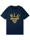 RLU Print Short Sleeve T-Shirt Navy - POLO RALPH LAUREN - BALAAN 4