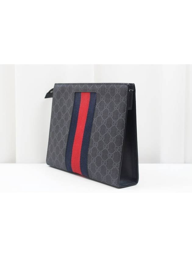 Supreme Canvas Web Clutch Bag Black 475316 - GUCCI - BALAAN 3