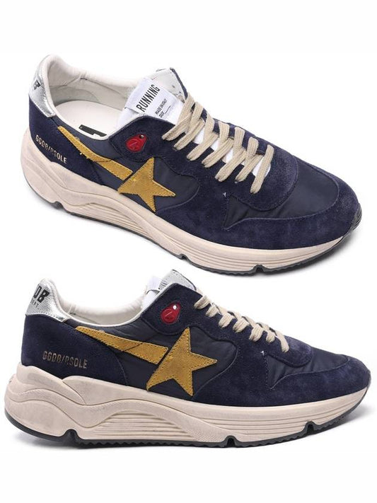 Logo Leather Low Top Sneakers Blue - GOLDEN GOOSE - BALAAN 2