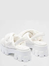 Monolith Padded Nappa Leather Sandals White - PRADA - BALAAN 6