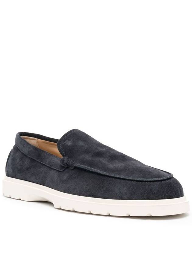 Casual Suede Slipper Loafers Navy - TOD'S - BALAAN 3