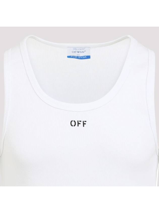 Logo Cotton Sleeveless White - OFF WHITE - BALAAN 3