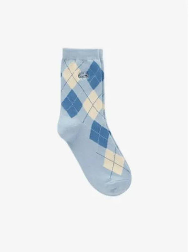 Women s Fancy Argyle Medium Neck Socks RA289E 54N HBP Domestic Product GQ2N24100235839 - LACOSTE - BALAAN 1