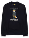 Logo Print Sweatshirt Black - BARBOUR - BALAAN 10