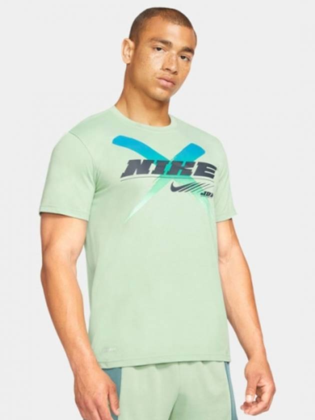 Dri-Fit Training Short Sleeve T-Shirt Green - NIKE - BALAAN 2