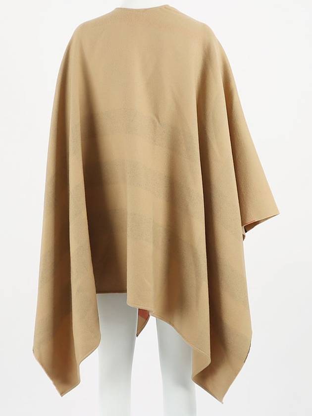 Checked reversible wool cape poncho - BURBERRY - BALAAN 4