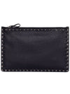 Rockstud Clutch Stampa Alce MY2P0565VAP 0NO Black - VALENTINO - BALAAN 2