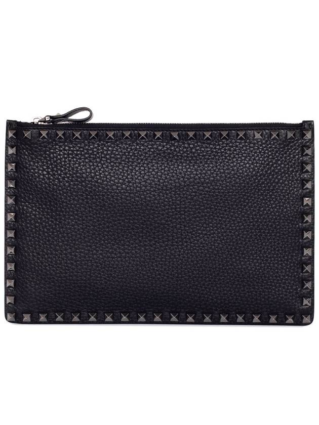 Rockstud Clutch Stampa Alce MY2P0565VAP 0NO Black - VALENTINO - BALAAN 2