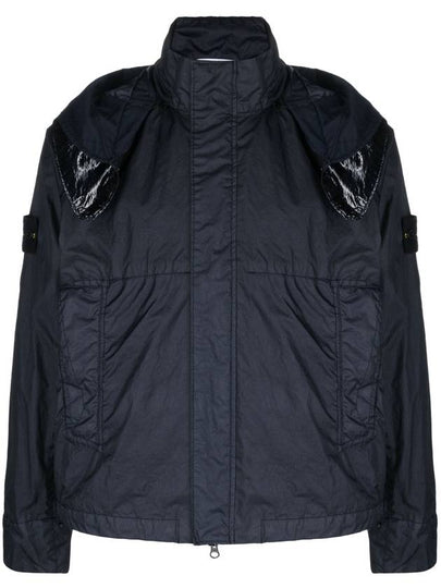 Membrana 3L TC Detachable Hooded Jacket Navy - STONE ISLAND - BALAAN 2