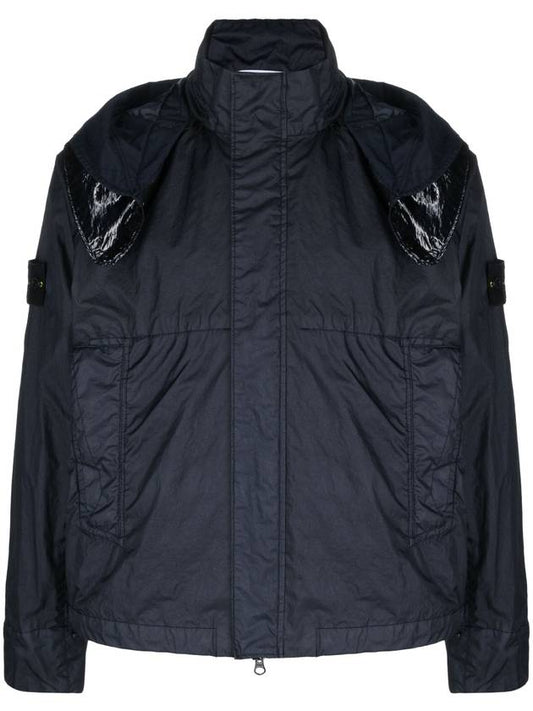 Detachable jacket with membrane or badge hood - STONE ISLAND - BALAAN.