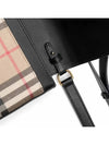 Mini Vintage Check Leather Cross Bag Archive Beige Black - BURBERRY - BALAAN 6