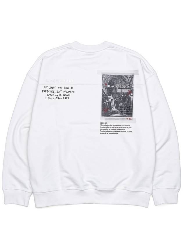 BBD 1982 No Sympathy Sweatshirt White - BLACKBLOND - BALAAN 3