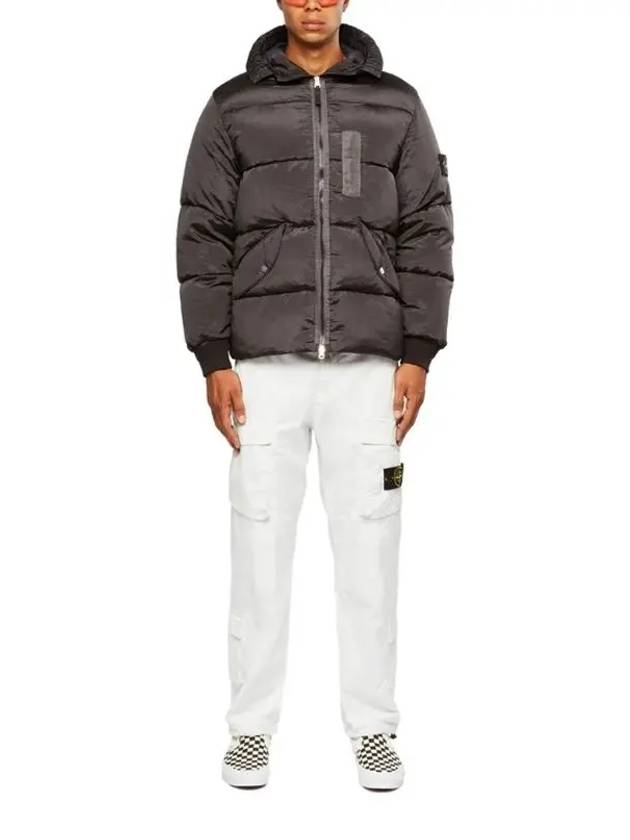 Wappen Patch Metal Econyl Down Padding Charcoal - STONE ISLAND - BALAAN 6