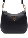 Vitello Penix Small Hobo Shoulder Bag Black - PRADA - BALAAN 3