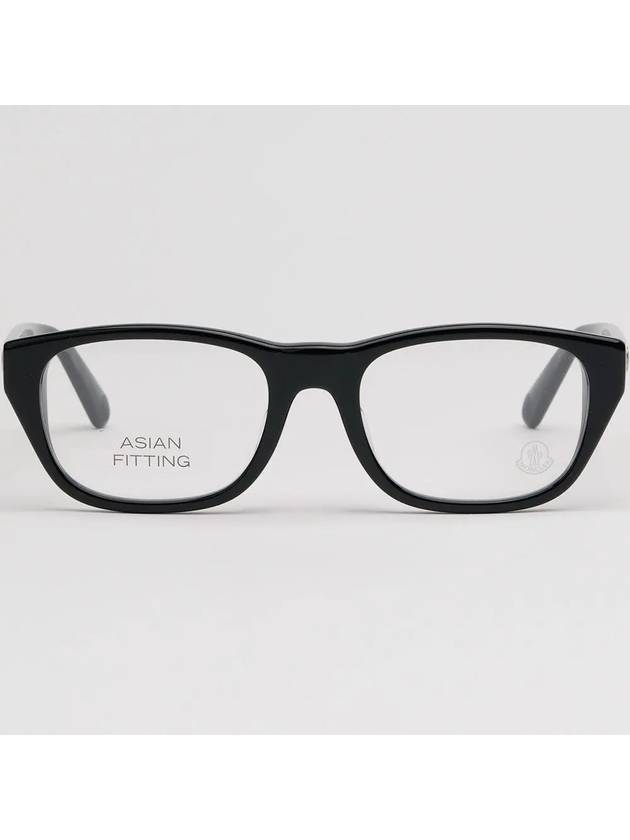 Glasses frame ML5158D 001 square black horn rim Asian fit - MONCLER - BALAAN 3