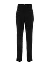 Cigarette Fit High Waist Pants Black - AMI - BALAAN 3