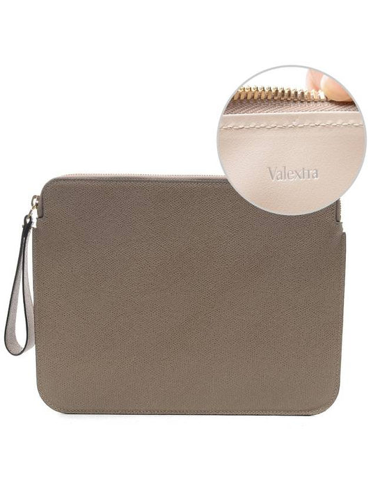 Unisex ZIP iPad Pouch Bag V4D48_02800_TO_OC_17F - VALEXTRA - BALAAN 1