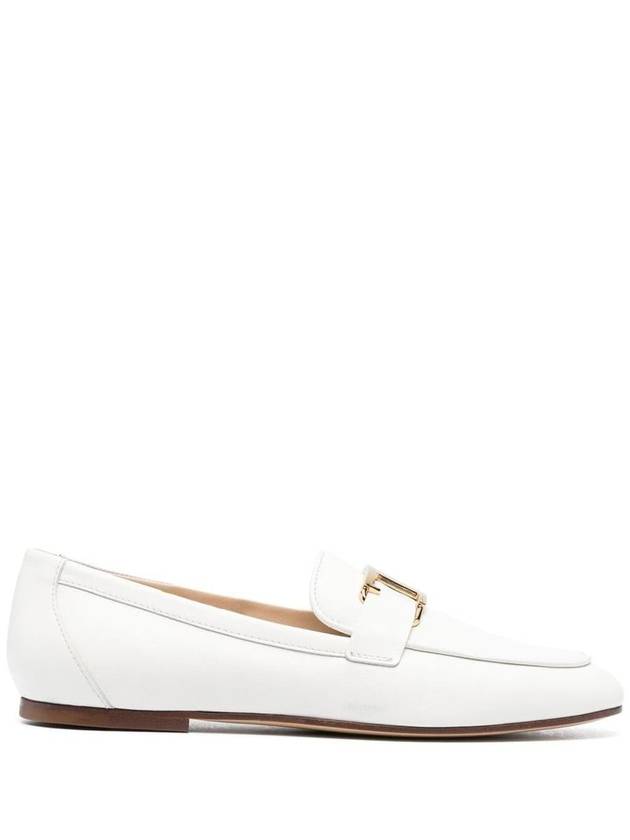 T Timeless Leather Loafers White - TOD'S - BALAAN 3