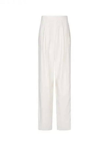 Women s Silk Blend Pleated Pants Ivory 270835 - GIORGIO ARMANI - BALAAN 1