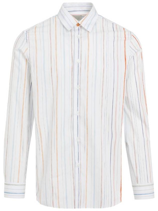 24FW Paul Smith Long Sleeve Shirt M1R901U N02391 01 WHITE - PAUL SMITH - BALAAN 2