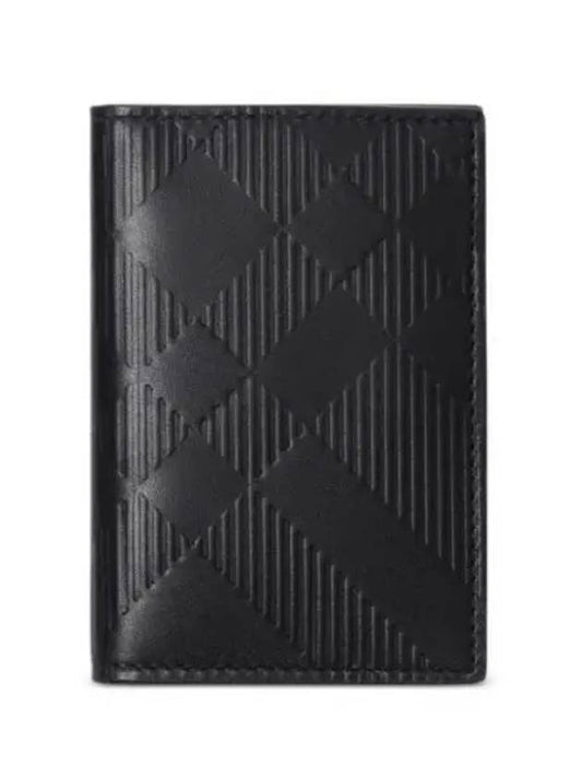 Check 2 Fold Card Wallet Black - BURBERRY - BALAAN 2