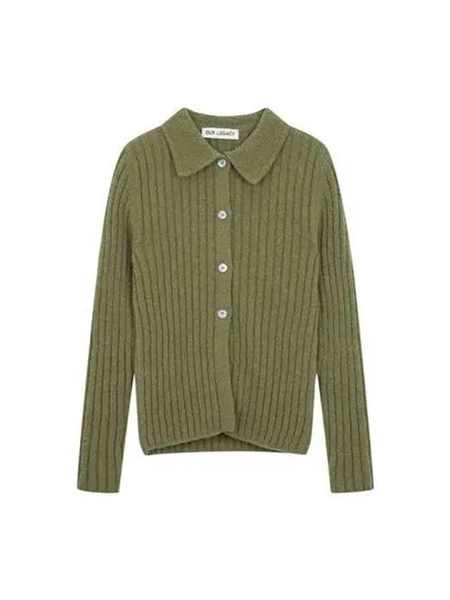 Fine Polo Cardigan Green - OUR LEGACY - BALAAN 2